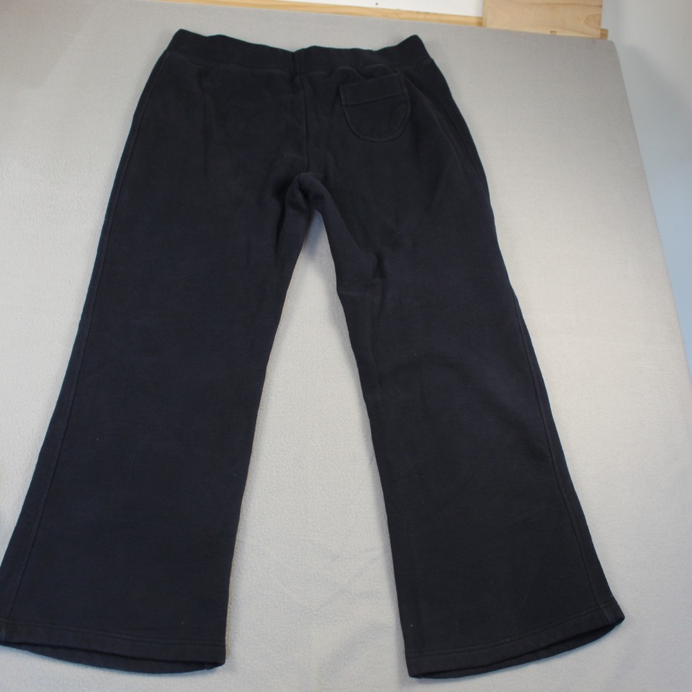 Reebok Tracksuit Set Women Large Black Zip Hoodie Wide Leg Sweatpants RBK - Picture 13 of 16